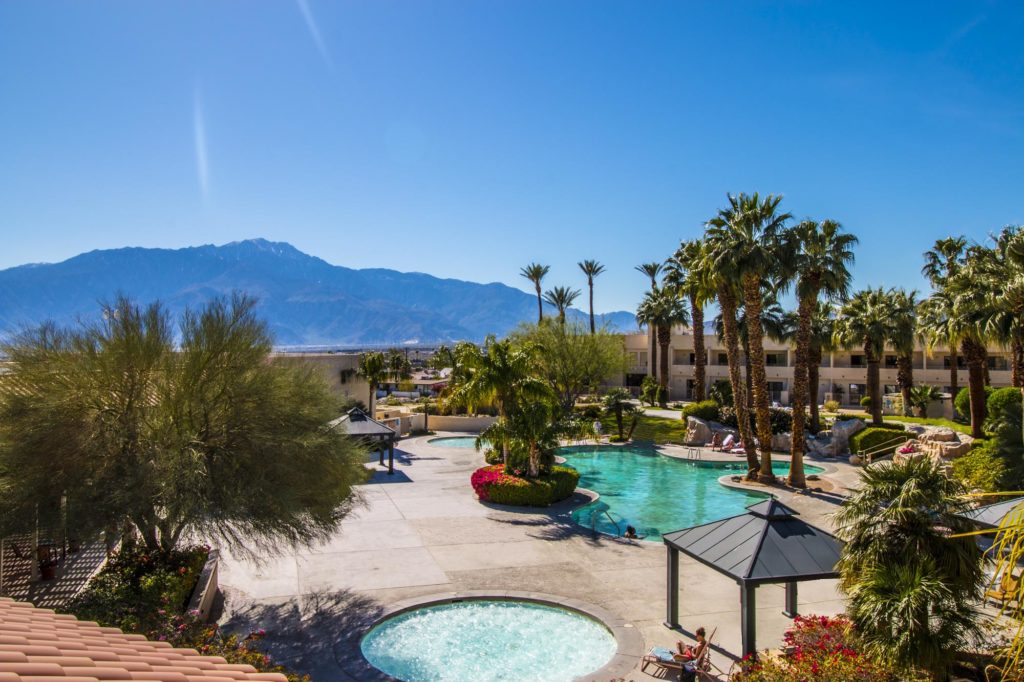 miracle springs resort pool courtyard view